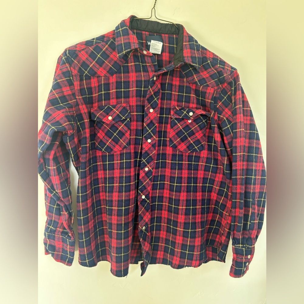 Wrangler pearl button flannel